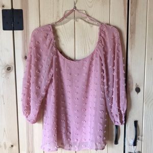 Francesca’s X-small pink top NWT